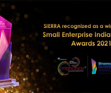 SIERRA recognized as a winner at the Small Enterprise India Business Awards 2021